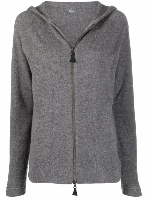 Kristensen Du Nord cashmere zip-up hoodie Grey Z515