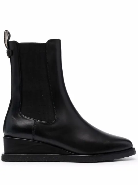 Ferragamo 55mm wedge-sole Chelsea boots Black 745652