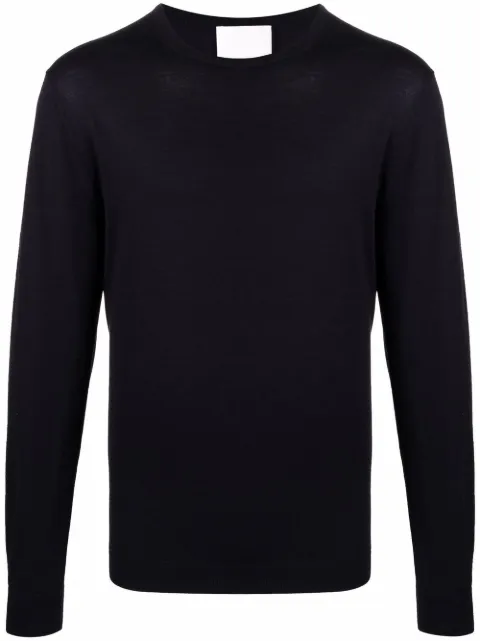 Allude fine-knit virgin-wool jumper Blue 21569401