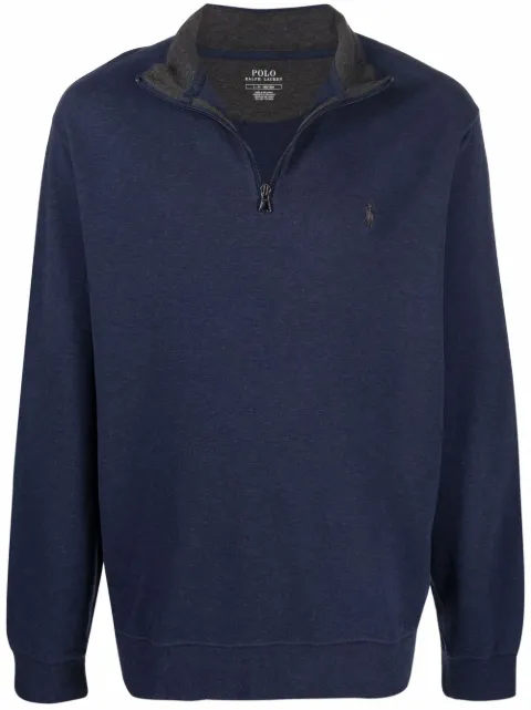 Polo Ralph Lauren Polo Pony-embroidered jersey sweatshirt Blue 710812963027