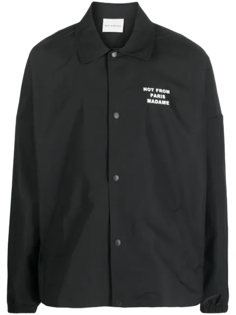 Drôle De Monsieur buttoned jacket Black JT183PA014BL