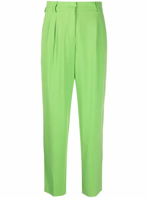 Blanca Vita straight-leg tailored trousers Green PASSIFLORA3372