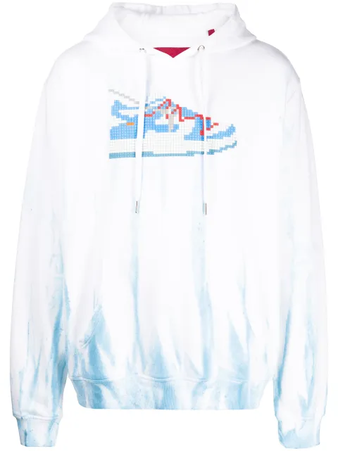 Mostly Heard Rarely Seen 8-Bit Dunk ombré pullover hoodie White MHEB02BBKH19