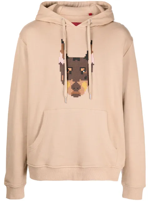 Mostly Heard Rarely Seen 8-Bit Doberman Pincher pullover hoodie Brown MHEB02BBKH11