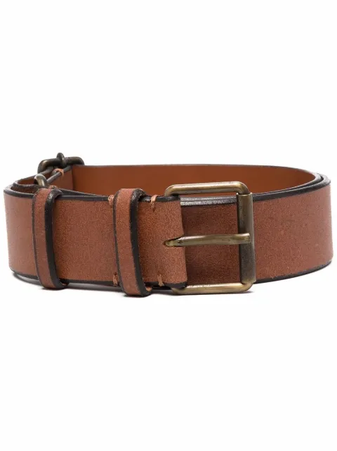 Gianfranco Ferré Pre-Owned 1990s buckled leather belt Brown GNFRA120M