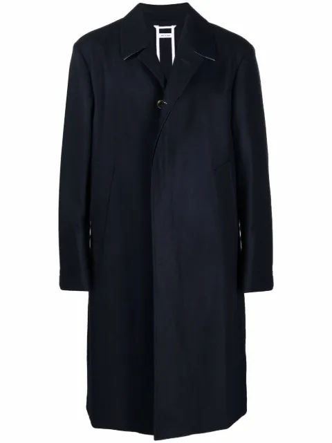 Thom Browne single-breasted coat Blue MOU559A05507
