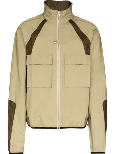 RANRA panelled track jacket Neutrals AMSS22JA21105036