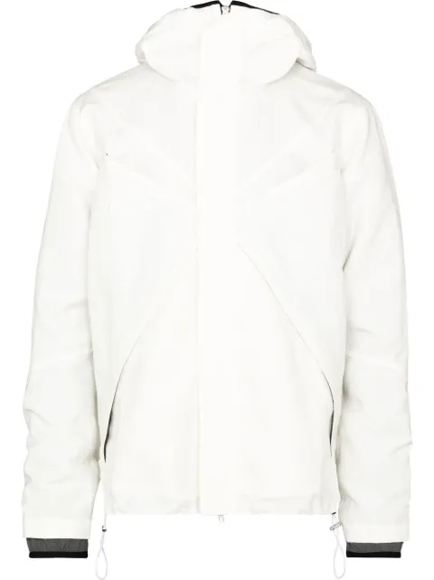 RANRA Ljos zipped pockets hooded jacket White AMSS22JA13267002