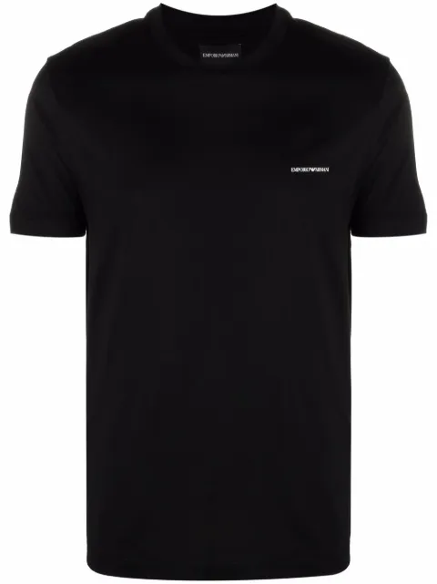 Emporio Armani logo-print crew neck T-shirt Black 8N1TD81JUVZ