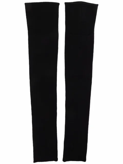 Rick Owens cashmere-blend arm warmers Black RR02A5488WSBR