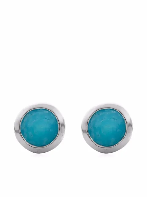 Monica Vinader mini gem stud earrings Silver SSEAMISTTUQ