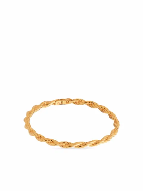 Monica Vinader Corda Skinny ring Gold GPRGLSRRNON