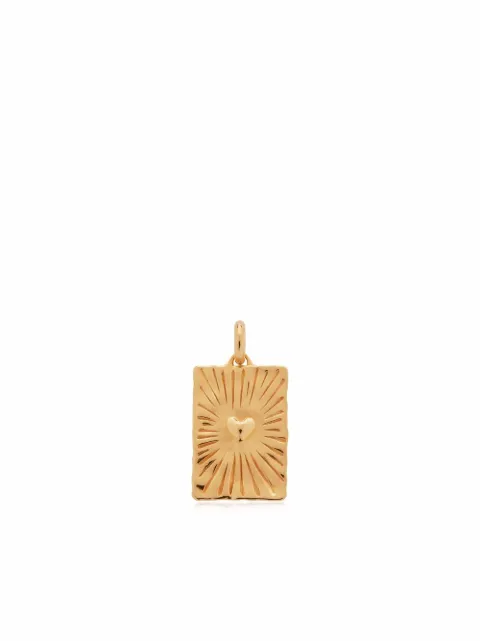 Monica Vinader Talisman heart pendant Gold GPPTTTGRNON