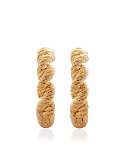 Monica Vinader Corda huggie earrings Gold GPEALNHENON