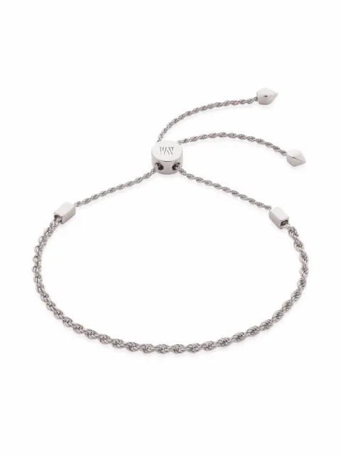 Monica Vinader Corda fine chain friendship bracelet Silver SSBMLMFCNON