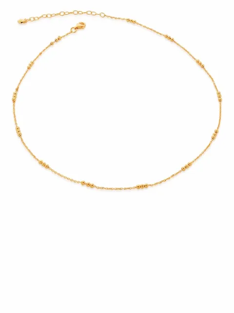 Monica Vinader Triple Beaded 14-16" choker necklace Gold GPCHTBCCNON