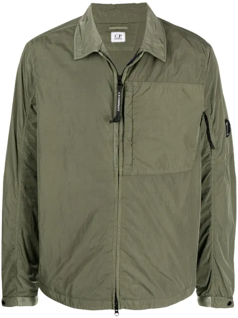 C.P. Company Lens detail zipped jacket Green 11CMOS151A005904G