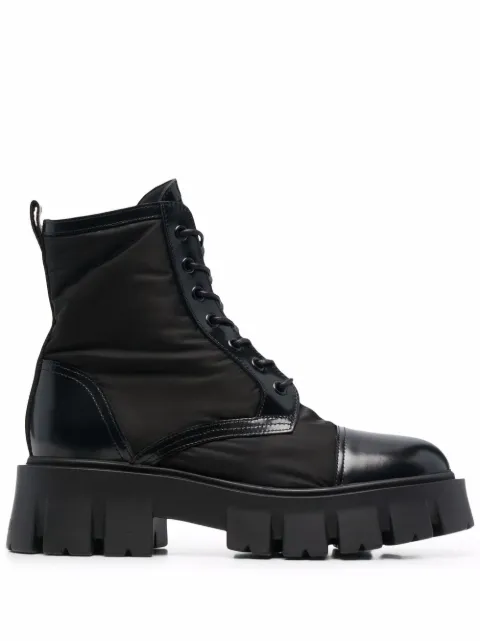 Premiata lace-up chunky-sole boots Black M6115