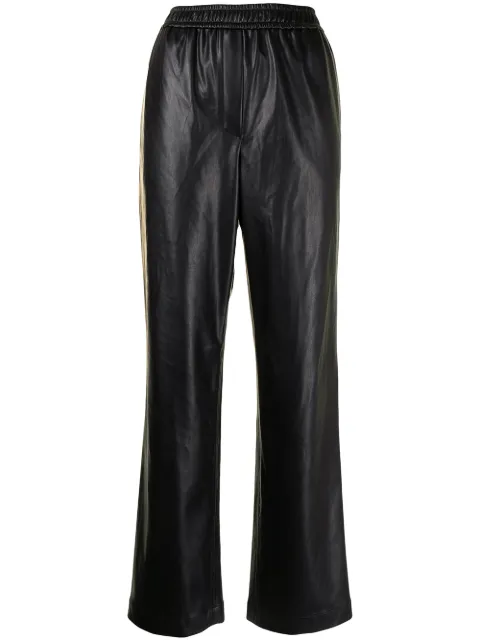 Goen.J faux-leather lounge trousers Black GJ21AWPT03