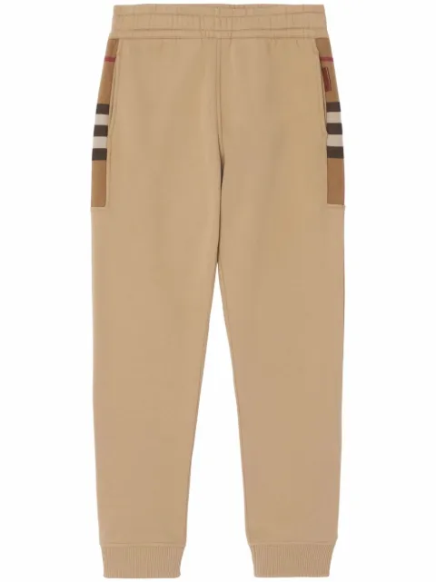 Burberry check-pattern track pants Neutrals 8045014