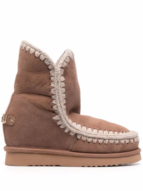 Mou shearling-lined sheepskin boots Pink FW121013A