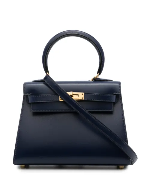 Hermès Pre-Owned 1995 Kelly Sellier 20 bag Blue CIRCLEYN