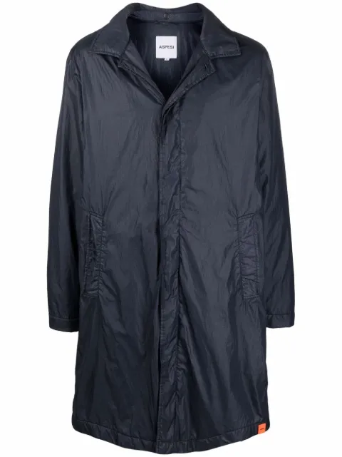 ASPESI hooded parka coat Blue 1I047954