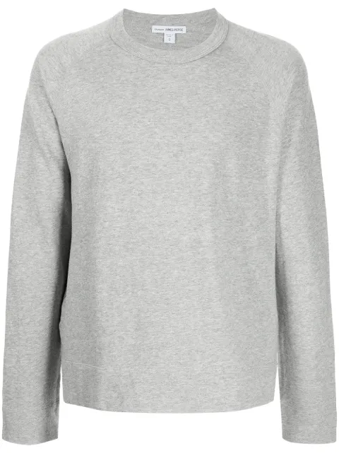 James Perse crew neck fleece sweatshirt Grey MXI3278