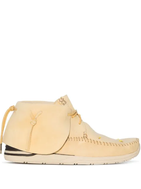 visvim lace-up desert boots Yellow 0122102002003