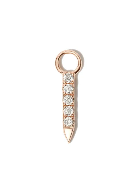 MARIA TASH 18kt rose gold Eternity Bar diamond charm Pink JCH2BARET7DBKD