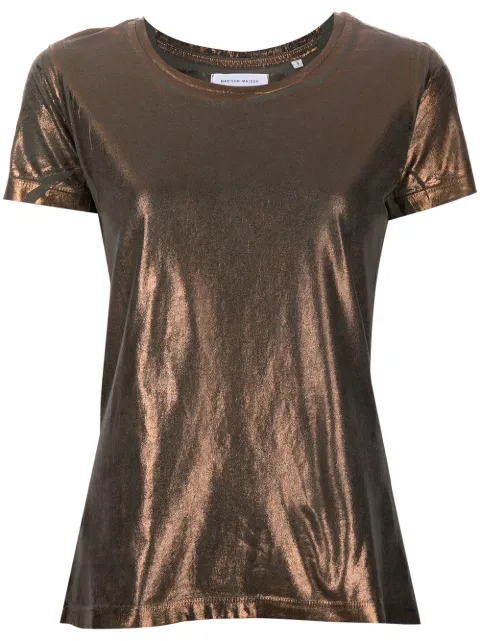 Madison Maison Lamina metallic T-shirt Gold 921
