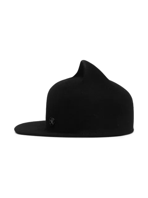 Maison Michel Jamie felt ear cap Black 10270590