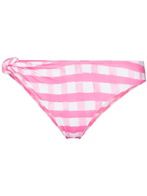 Jacquemus Vichy gingham bikini bottoms Pink 221SW0052026