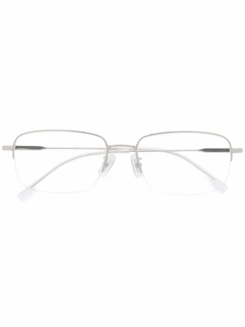 BOSS rectangle-frame glasses Silver BOSS1289F