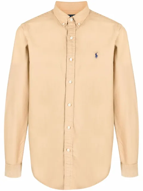 Polo Ralph Lauren Polo Pony-embroidered shirt Neutrals 710804257
