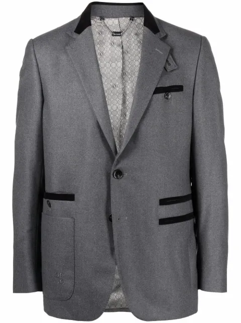 Billionaire Tailored-fit virgin wool blazer Grey OAACMRF1442BTE004N