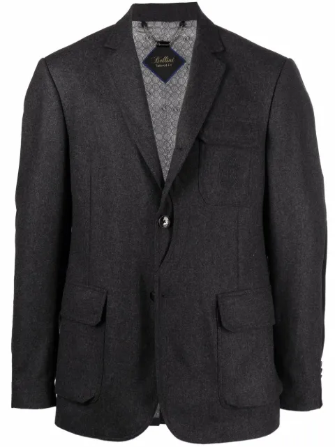 Billionaire embroidered-logo tailored blazer Grey OAACMRF1444BTE004N