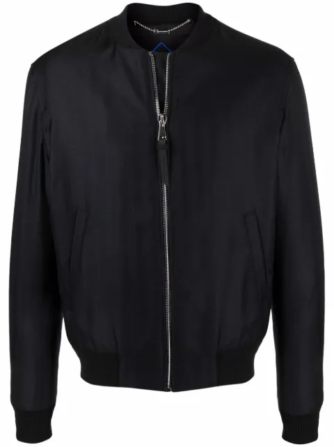 Billionaire Wolf-print bomber jacket Black OAACMRB1787BTE004N