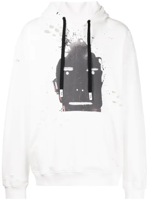 Haculla Blowing Up Growing Up cotton hoodie White HA02BBKH04