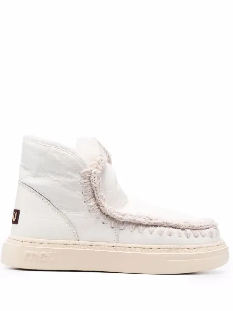 Mou leather ankle boots White MUFW411000C