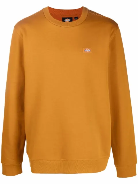 Dickies Construct logo-patch crew-neck sweatshirt Brown DK0A4XCE