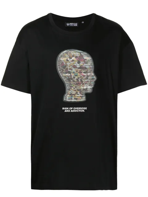 Mostly Heard Rarely Seen graphic-print stretch-cotton T-shirt Black MH02BBT04