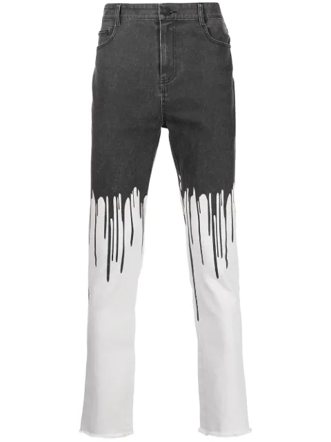 Haculla Dripping mid-rise skinny jeans White HA02BBJ03