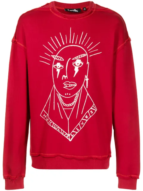 Haculla logo-print jumper Red HA02BBK02