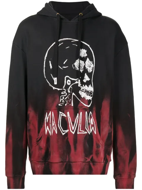 Haculla Gothis Skull hoodie Black HA02BBKH05