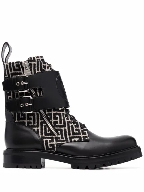Balmain Phil Ranger biker boots Black XM1TC180TJML