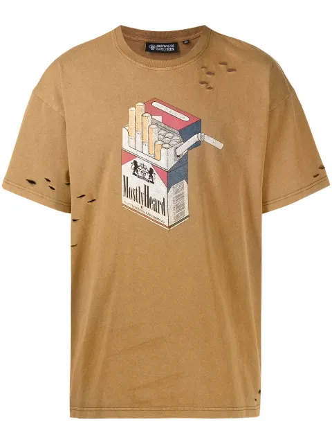 Mostly Heard Rarely Seen graphic-print cotton T-shirt Brown MH02BBT07
