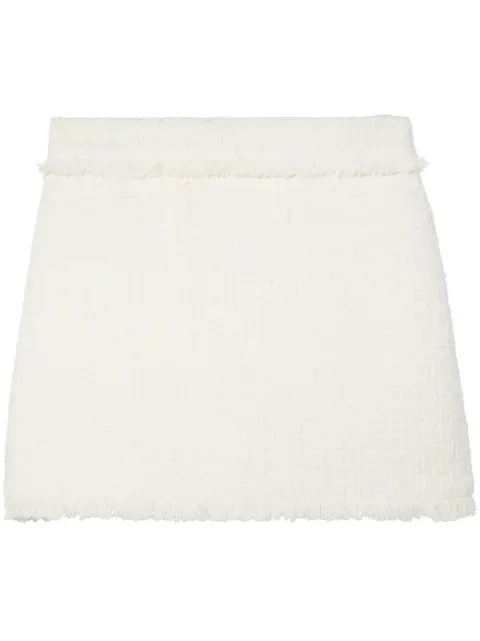 Proenza Schouler White Label tweed knitted mini skirt White WL2225079AC119