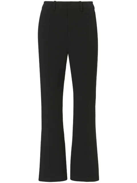Proenza Schouler White Label cropped kick-flare trousers Black WL2226130BY220