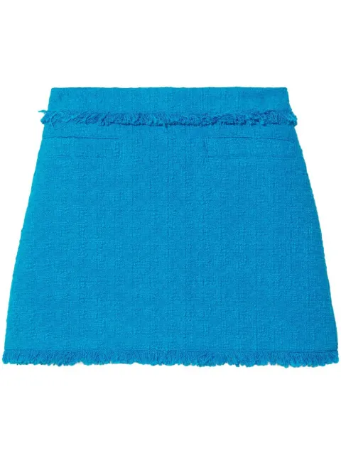 Proenza Schouler White Label tweed knitted mini skirt Blue WL2225079AC119